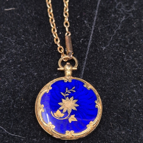 22 - A 9ct Gold and Opal & Diamond Necklace (4.71g) together with another 15ct Gold Chain with 15ct Gold ... 