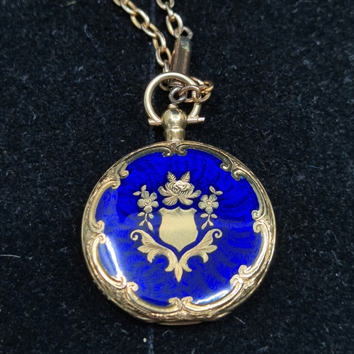 22 - A 9ct Gold and Opal & Diamond Necklace (4.71g) together with another 15ct Gold Chain with 15ct Gold ... 