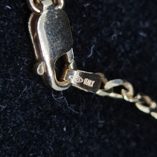 22 - A 9ct Gold and Opal & Diamond Necklace (4.71g) together with another 15ct Gold Chain with 15ct Gold ... 