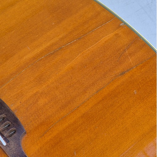 31 - An Ovation Ballandeer Left Handed Acoustic Guitar in Case