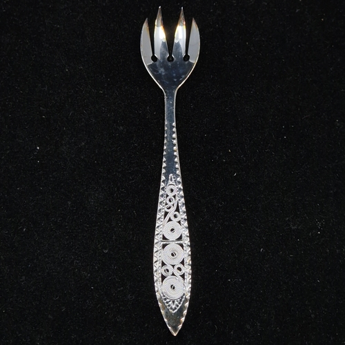 34 - Two Sets of Six Ice Cream Spoons, one set marked 