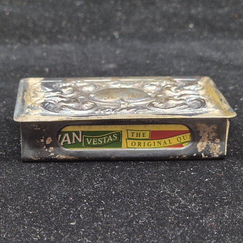 35 - A Silver Plated Matchbox Holder