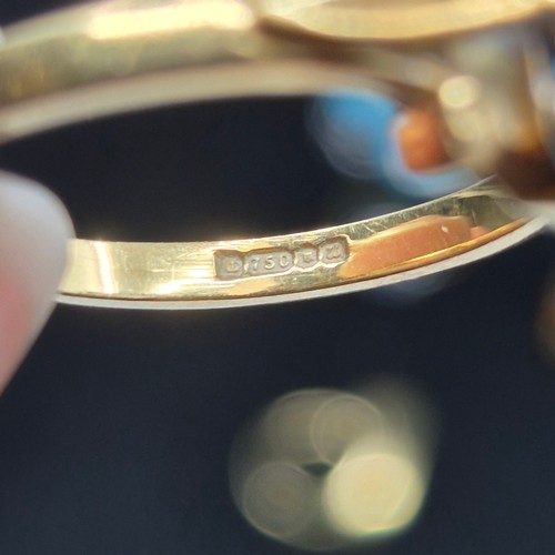 51 - A Mixed Lot of Rings to include 18ct White Gold Citrine, Amethyst and Sapphire Ring Size L (8.92g), ... 