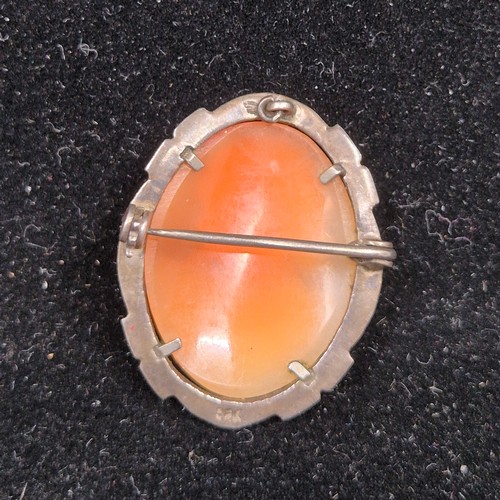 42 - An Antique Silver Cameo Brooch
