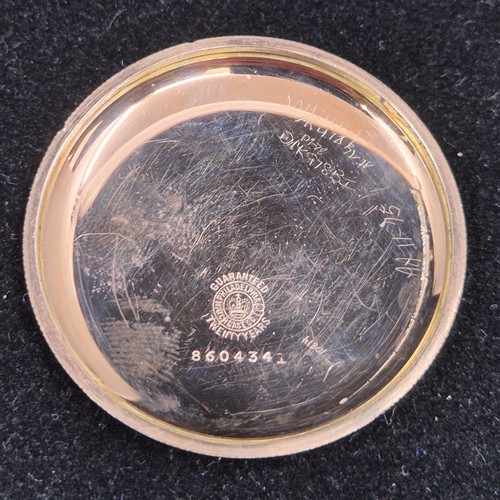 36 - An early 1900s Waltham Bond Street Gold Filled Pocket Watch with Rolled Gold Chain