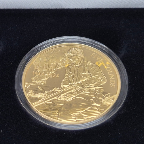 66 - A Set of Three Brilliant Uncirculated 5 Pound Coins from Ascension Island commemorating the 80th ann... 