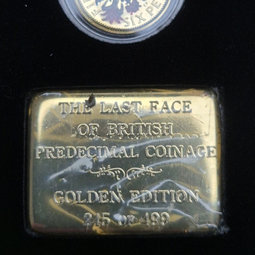 67 - The Last Face of British Pre Decimal Coinage Golden Edition Set of Layered Gold Coins in Box