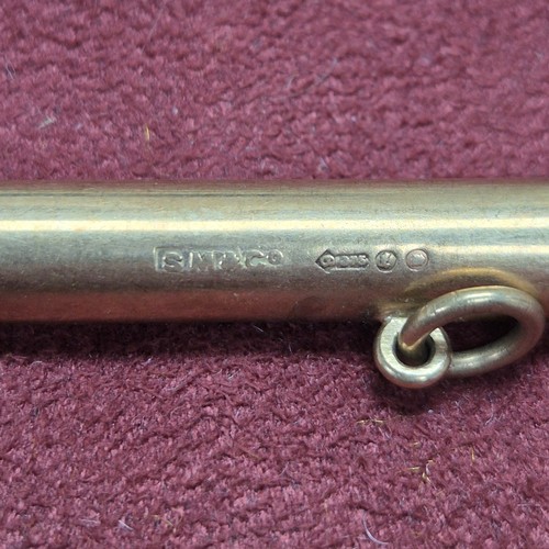 86 - A Sampson Mordan Hallmarked 9ct Gold Pencil (17.18g) together with another Japanese example