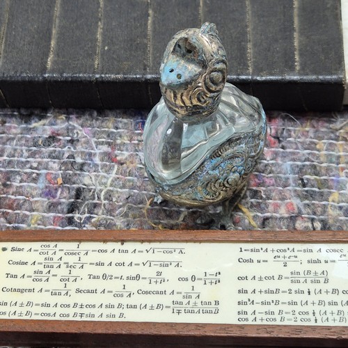 83 - A Mixed Lot to include Silver Plated Lobster Picks, Novelty Hen Salt/Pepper Shakers, a Slide Rule an... 