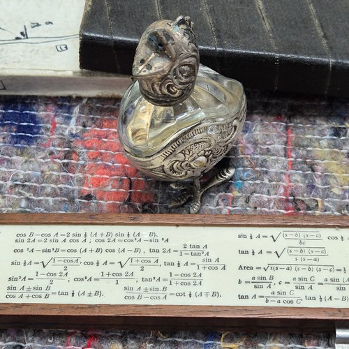 83 - A Mixed Lot to include Silver Plated Lobster Picks, Novelty Hen Salt/Pepper Shakers, a Slide Rule an... 