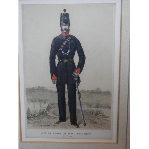 108 - Two Framed Military Prints and a Watercolour Signed K T Adams