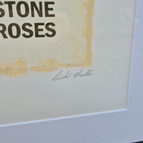 193 - The Stone Roses - I Wanna Be Adored by Linda Charles, Signed Limited Edition Print, Numbered 40/45 (... 