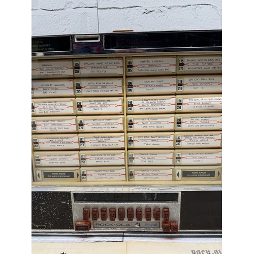 A Vintage 1970s Rock-ola 507 Jukebox Wallbox with Original Manual