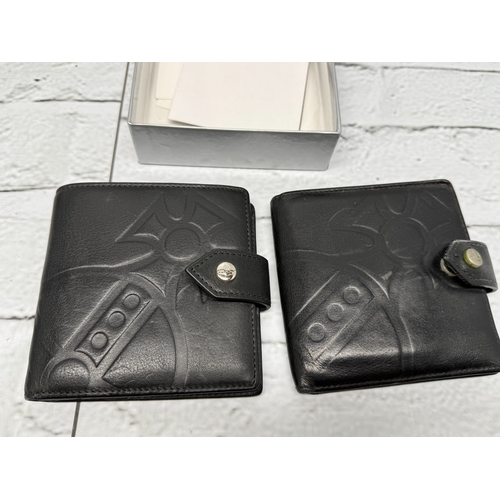 93 - Two Gents Leather Vivienne Westwood Wallets  including original box and paperwork