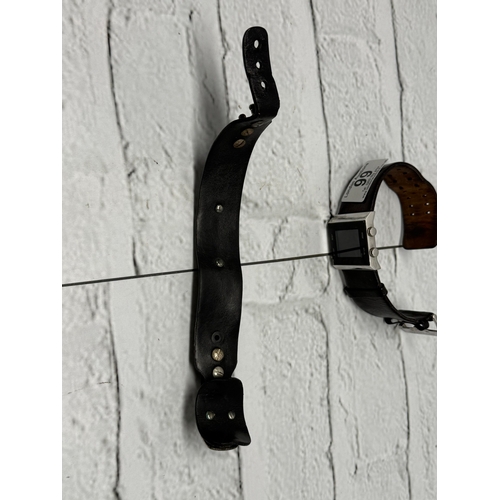 99 - A Retro Arnette Wrist Watch and a Vivienne Westwood Leather Bracelet