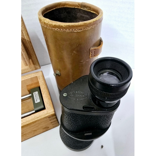 54 - A Good Lot of Scientific/Engineering Tools including Gauges, Micrometer, Monocular etc.