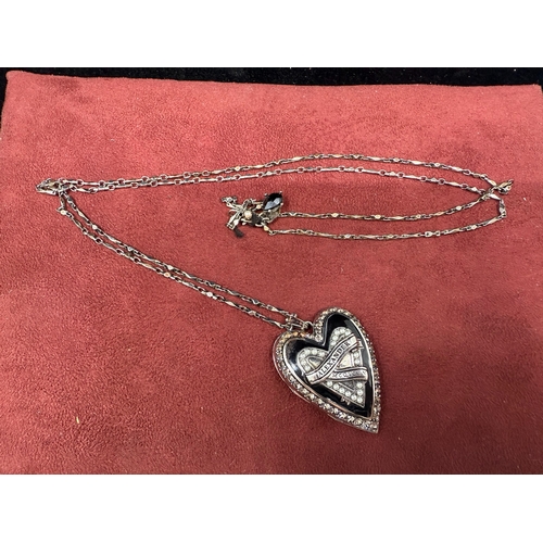 20V - Designer Jewellery: An Alexander McQueen Heart Shaped Locket on Chain