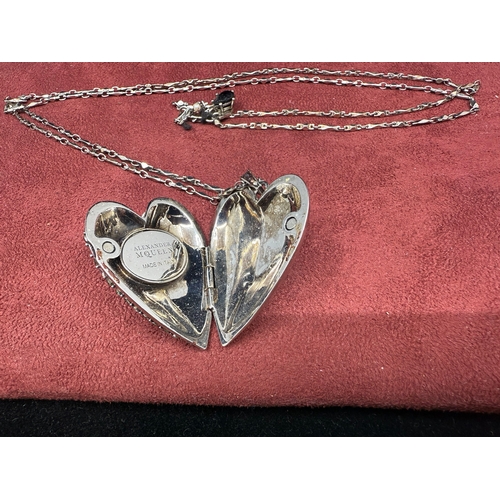 20V - Designer Jewellery: An Alexander McQueen Heart Shaped Locket on Chain
