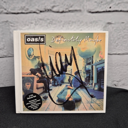 164 - Oasis - Definitely Maybe, 2014 3x CD Deluxe Set, European Pressing, Signed by Liam Gallagher