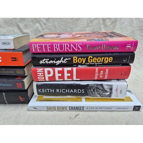 226 - A Collection of Ten Books on the Music Industry to include Biographies, Autobiographies and others