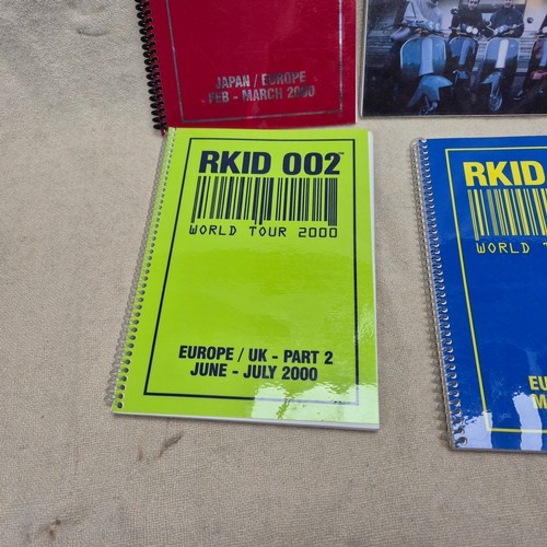214 - Oasis - Six Oasis Tour Itineraries, each containing a list of venues and tour personnel