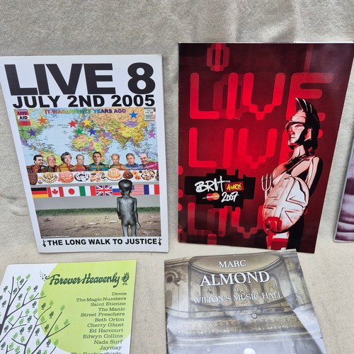 227 - A Collection of Concert / Event Programmes to include Live 8 2005, the 2007 BRIT Awards and others