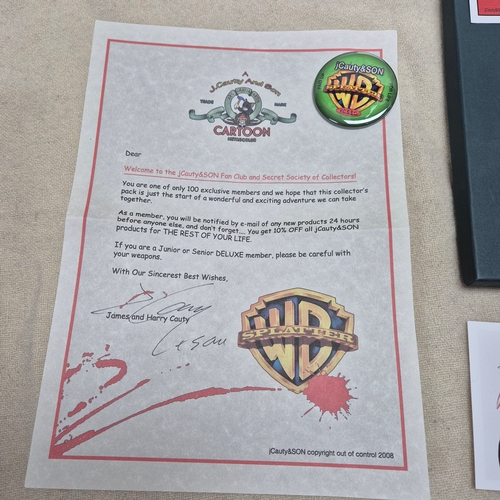 231 - Jimmy Cauty (b. 1956)
A jCauty&Son WB Splatter Limited Edition Membership Pack, 70/100