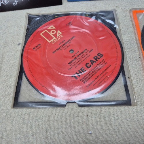 140 - Five Vinyl Records to include Singles by The Cars, Phoenix and Marc Almond (some are sealed)