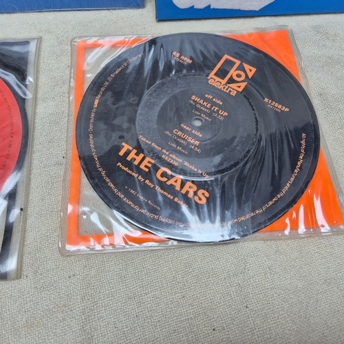 140 - Five Vinyl Records to include Singles by The Cars, Phoenix and Marc Almond (some are sealed)