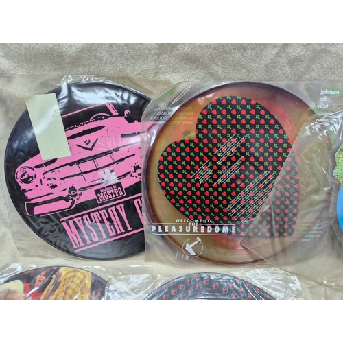 142 - Six Vinyl Picture Discs to include Toto - Africa and others