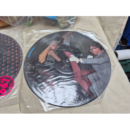 142 - Six Vinyl Picture Discs to include Toto - Africa and others