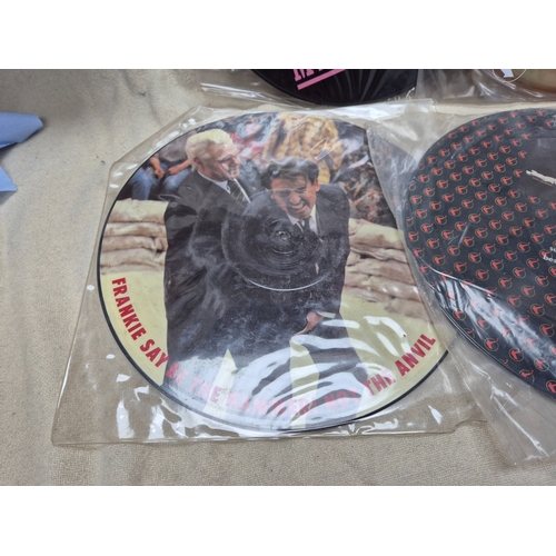 142 - Six Vinyl Picture Discs to include Toto - Africa and others