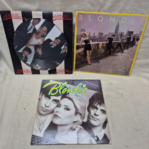 46 - Blondie - Three Vinyl Records by Blondie to include Parallel Lines Picture Disc, Autoamerican and Ea... 