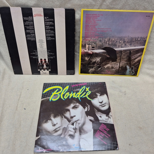 46 - Blondie - Three Vinyl Records by Blondie to include Parallel Lines Picture Disc, Autoamerican and Ea... 