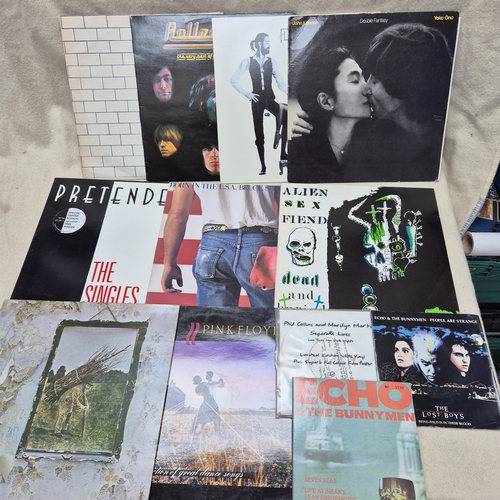 145 - A Mixed Lot of Classic Vinyl Records to include Led Zeppelin, Fleetwood Mac, Pink Floyd and others