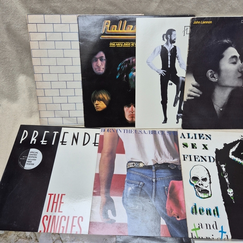145 - A Mixed Lot of Classic Vinyl Records to include Led Zeppelin, Fleetwood Mac, Pink Floyd and others