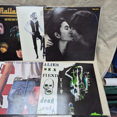 145 - A Mixed Lot of Classic Vinyl Records to include Led Zeppelin, Fleetwood Mac, Pink Floyd and others