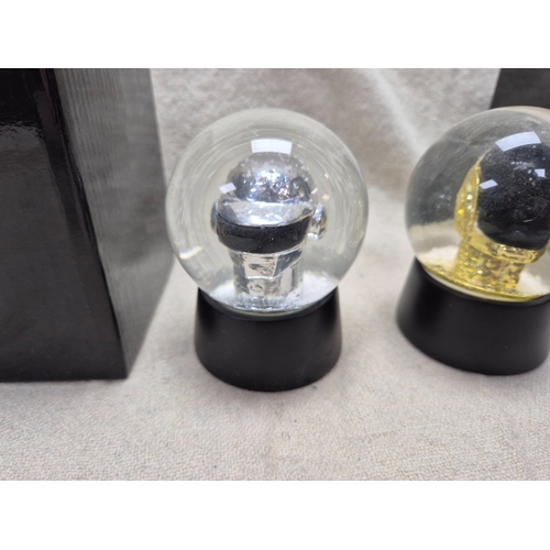 203 - Daft Punk - A Pair of Boxed Helmet Snow Globes