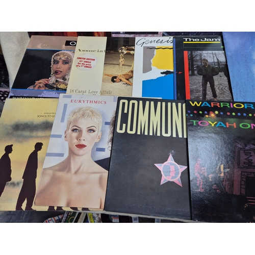 147 - A Good Collection of Vinyl Records to include Eurythmics, Dire Straits and others