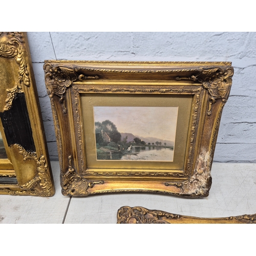 447B - A Selection of Carvers and Gilders Oleographs all in matching frames