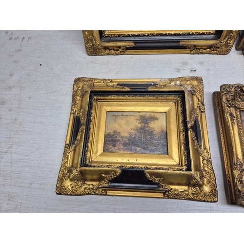 447B - A Selection of Carvers and Gilders Oleographs all in matching frames