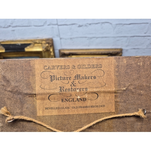 447B - A Selection of Carvers and Gilders Oleographs all in matching frames
