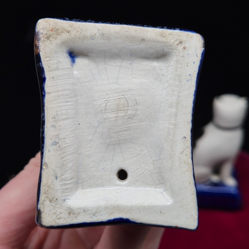 78 - A Pair of Miniature Antique Staffordshire Cats