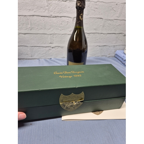 730 - A 75cl Bottle of Dom Perignon 1993 Champagne with Box and Booklet
