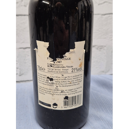 718 - A 75cl Bottle of Real Companhia Velha 1987 Vintage Port