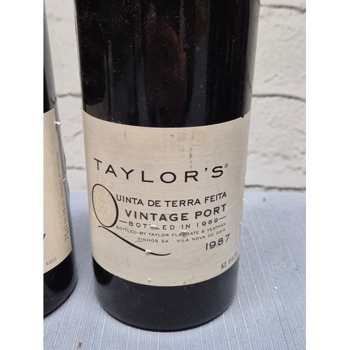 724 - Two 75cl Bottles of Taylor's Quinta de Terra Feita 1987 Vintage Port