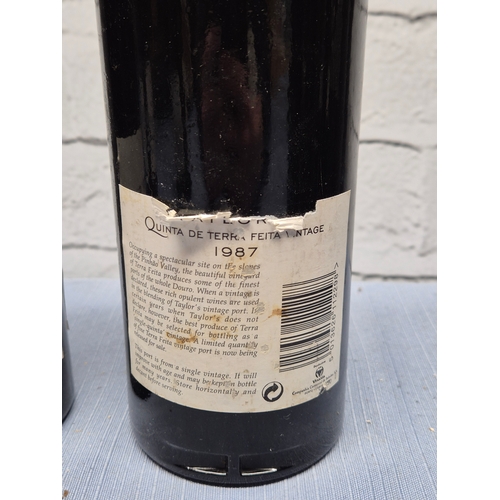 724 - Two 75cl Bottles of Taylor's Quinta de Terra Feita 1987 Vintage Port