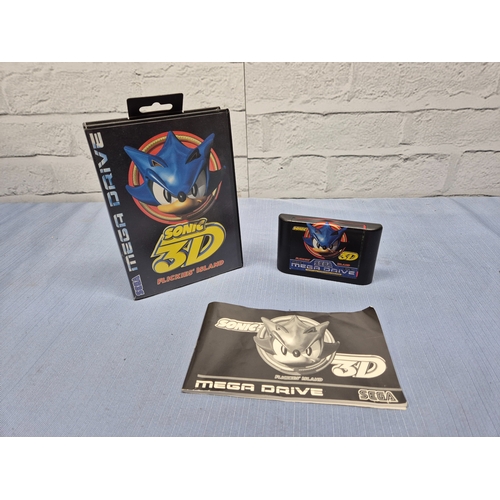 87 - SEGA Mega Drive - Sonic 3D Flickies' Island PAL Version, Complete with Box & Manual