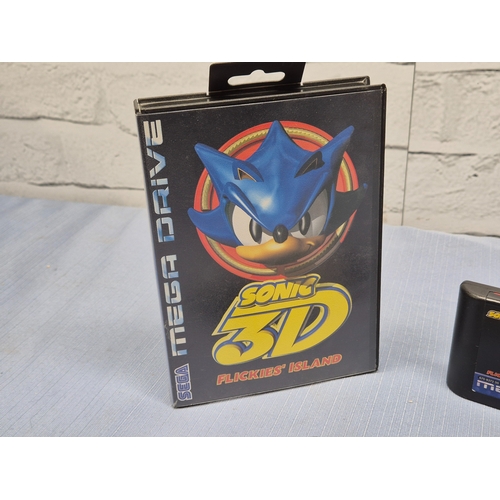 87 - SEGA Mega Drive - Sonic 3D Flickies' Island PAL Version, Complete with Box & Manual