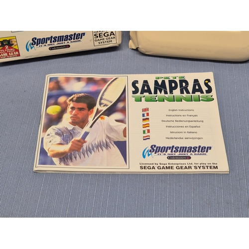 88 - SEGA Game Gear - Pete Sampras Tennis PAL Version, Complete with Box & Manual